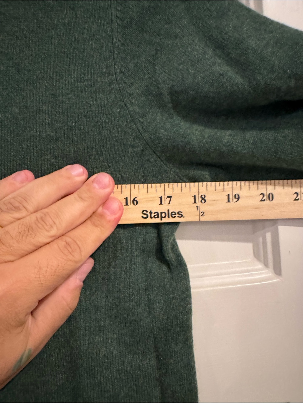 Quince Women's Forest Green Crewneck Sweater - Picture 4 of 6
